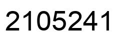 Number 2105241 black image