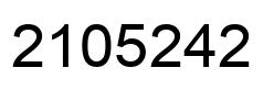 Número 2105242 imagen negro