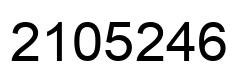 Number 2105246 black image