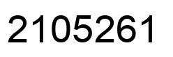 Number 2105261 black image