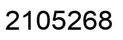 Number 2105268 black image