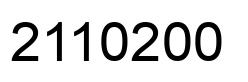 Número 2110200 imagen negro
