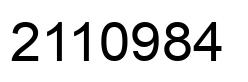 Number 2110984 black image