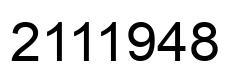 Number 2111948 black image