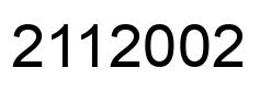 Number 2112002 black image