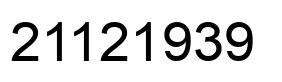 Número 21121939 imagen negro