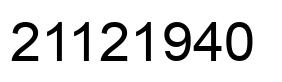 Número 21121940 imagen negro