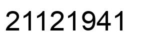 Número 21121941 imagen negro