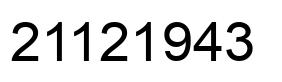 Número 21121943 imagen negro