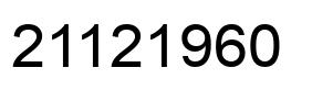 Número 21121960 imagen negro