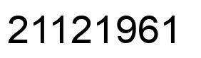 Número 21121961 imagen negro