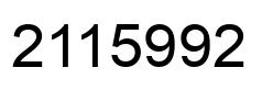 Número 2115992 imagen negro