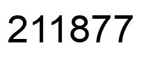 Number 211877 black image