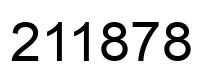 Number 211878 black image