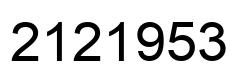 Number 2121953 black image