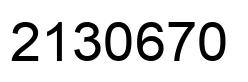 Número 2130670 imagen negro