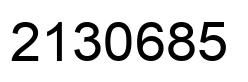 Número 2130685 imagen negro