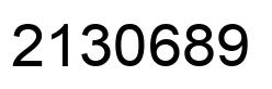 Número 2130689 imagen negro