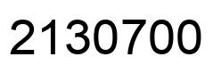 Número 2130700 imagen negro