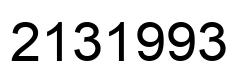 Number 2131993 black image