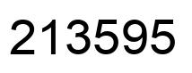 Número 213595 imagen negro