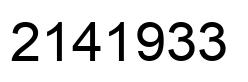 Number 2141933 black image