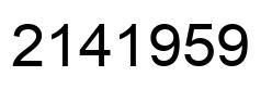 Número 2141959 imagen negro