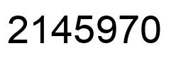 Number 2145970 black image