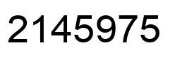 Number 2145975 black image