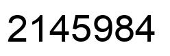 Number 2145984 black image