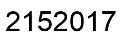 Number 2152017 black image