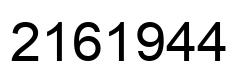 Número 2161944 imagen negro