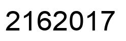 Number 2162017 black image