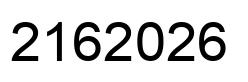 Number 2162026 black image
