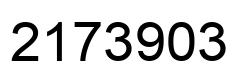 Number 2173903 black image
