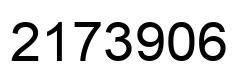 Number 2173906 black image