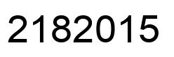 Number 2182015 black image