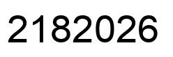 Number 2182026 black image