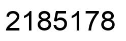 Number 2185178 black image