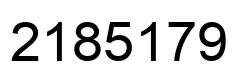 Number 2185179 black image
