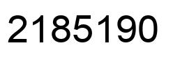 Number 2185190 black image