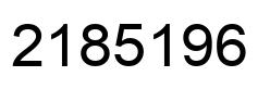Número 2185196 imagen negro