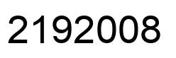 Number 2192008 black image