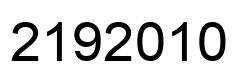 Number 2192010 black image