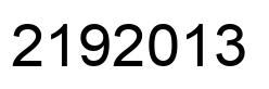 Number 2192013 black image