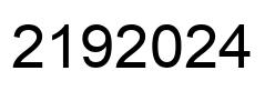 Número 2192024 imagen negro