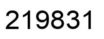 Número 219831 imagen negro