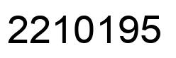 Número 2210195 imagen negro