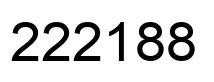 Number 222188 black image