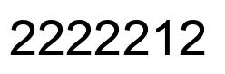 Número 2222212 imagen negro